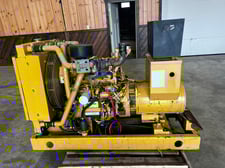 40 KW Kato light #4024HF285, diesel generator with base tank, 4.5 liter J Deere engine, 4432 hours, 2010