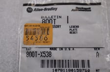 Allen-Bradley bradley 800t-x538 ser. a new lot of 30 units stock k-2554