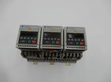 Three Allen-Bradley bradley variable speed drives 160-ba01nps1p1