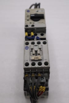 Allen-Bradley bradley 140m-d8e-c16 circuit breaker with 100-c16*10 contactor stock 4825a