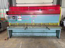 1/4" x 10' Allsteel, hydraulic shear, 25-58 SPM, 11 holddowns, 48" Back Gauge, 1" x3" blade, squaring arm, 2