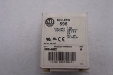 NEW OPEN BOX Allen-Bradley Bradley 595-A02 Auxiliary Contact 595A02 LOT OF 2 STK K-3351