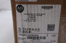 Allen-bradley 20ad2p1c3aynanc0 powerflex 70 1 hp ac drive series b stock #2800