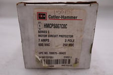New cutler-hammer hmcps007c0c breaker 3 pole motor cicuit protector #h459