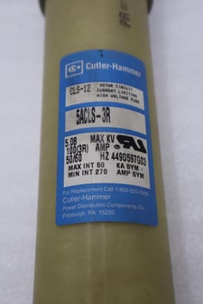 Cutler-Hammer Hammer CLS-12/ 5ACLS-3R High Voltage Fuse 100(3r) NEVER USED SURPLUS H912