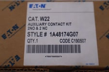 NEW OPEN BOX Eaton W22 Auxiliary Contact Kit 2NO & 2 NC STOCK G399A