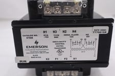 EMERSON E750E SBE CONTROL TRANSFORMER .75 KBA 120 X 240 60HZ STOCK 2162-A