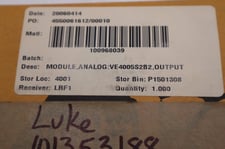Emerson Analog Out Card KJ3221X1-BA1, New in Open Box STOCK L-438