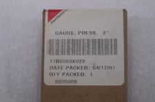 NEW OPEN BOX FISHER 11B8580X022 60PSI PRESSURE GAUGE STOCK K-3382