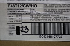 GE & Sylvania F4T12/CW/HO Fluorescent Lamps LOT OF 46 #1926-A