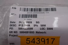 General Electric A50E200000DA-TH Parts Resistor 200K 5% 50W #K-2236