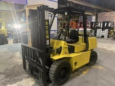 Image for 8,000 POUND HYSTER MODEL H80XL PNEUMATIC TIRE TRIPLE STAGE FORKLIFT W/ SIDESHIFT