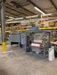 50" W IN-LINE AUTOMATIC SHRINK BUNDLER W/ WELDOTRON 1250 BUNDLER & 5016 TUNNEL
