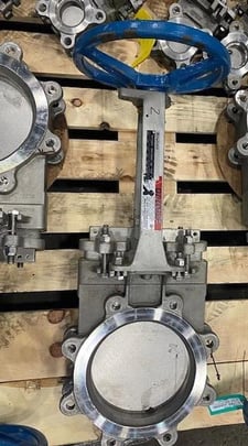 Dezurik size 8 style kgc-e 8" manual ss slide gate valve new spare