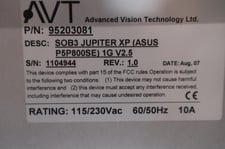 Avt 95203081 sob3 jupiter xp (asus p5p800se) 1g v2.5 stock s-614