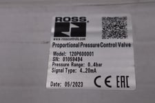 New in box ross controls 120p600001 / 120p600001 proportional valve stock h319