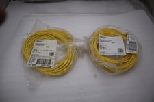 Lot of 2 - lumberg automation rkt 4-633/5m cordset female straight 4 pin #h1002