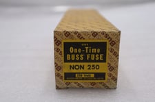 Bussmann buss non250 one-time fuse 250 volt new in box stock 2090-a