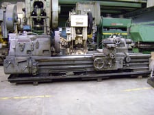 37-1/2" x 108" Monarch, hvy-duty, 2-1/4" spdl.hole, tlpst, live center, 32" 4-jaw chuck, #79944