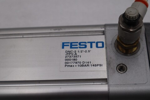 Festo Pneumatic Cylinder DNC-2 1/2"-2.5"-PPV-A limit switch STOCK 1395C