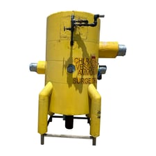 313 gallon Industrial Service & Fabricators Inc., 36" x 37" vertical ammonia surge drum, 1997