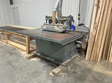 Diehl #SL-55, straight line rip saw, 15 HP, 3450 RPM, 2" diameter arbor, 18" blade, automatic dip lube