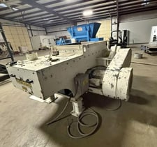 Cresswood #HF-36-30, wood waste grinder, vertical feed, 36" x 45" chamber, 30" ram stroke, 2008