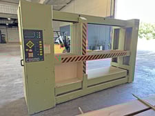 Comil #Cosmo, semi-auto case clamp, 51" H x 96" L x 30" D, 1986