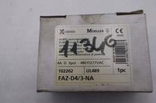 MOELLER FAZ-D4/3-NA Din Rail Mounted Circuit Breakers NEW STOCK K-3465