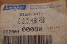 Lovejoy C 2.5 HUB Sier-Bath Coupling Hub Bore STOCK #B-877