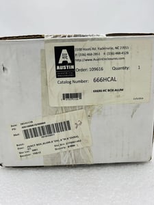 AUSTIN 666HCAL Junction Box 6x6x6 Enclosure-Clamp #K-749