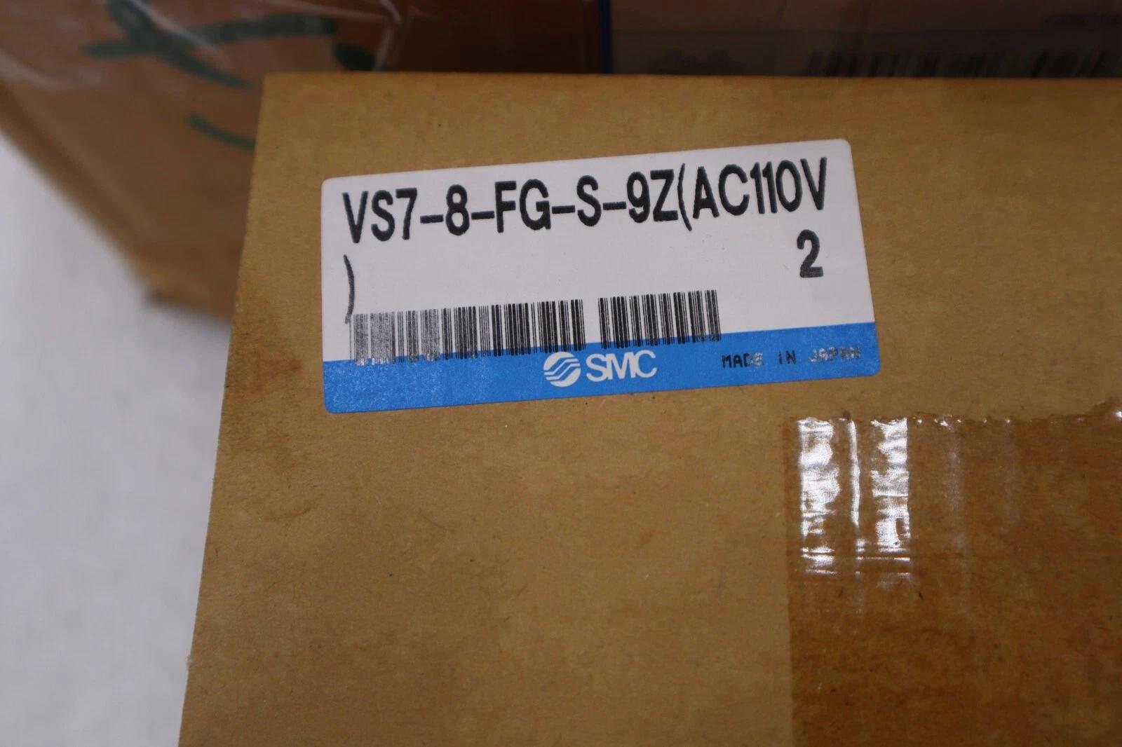SMC #VS7-8-FG-S-9Z(AC110V) Air Valve. Case of 2 Units. New in Box Stock S-323