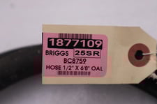 Briggs bc8759 25sr/ 1877109 hose 1/2" x 6' 8" oalstock 1286-a