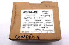 New nicholson uniflex pipe coupling carbon steel uniflex pipe coupling 1" #l-652