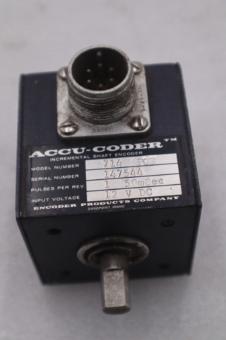 Accu-Coder - P/N: 714-POS Incremental Shaft Encoder STOCK K-3684