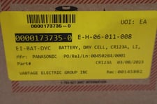 Streamlight 3V CR123A Lithium Batteries (2 Pack) 85175 (BOX OF 12) STOCK G526A