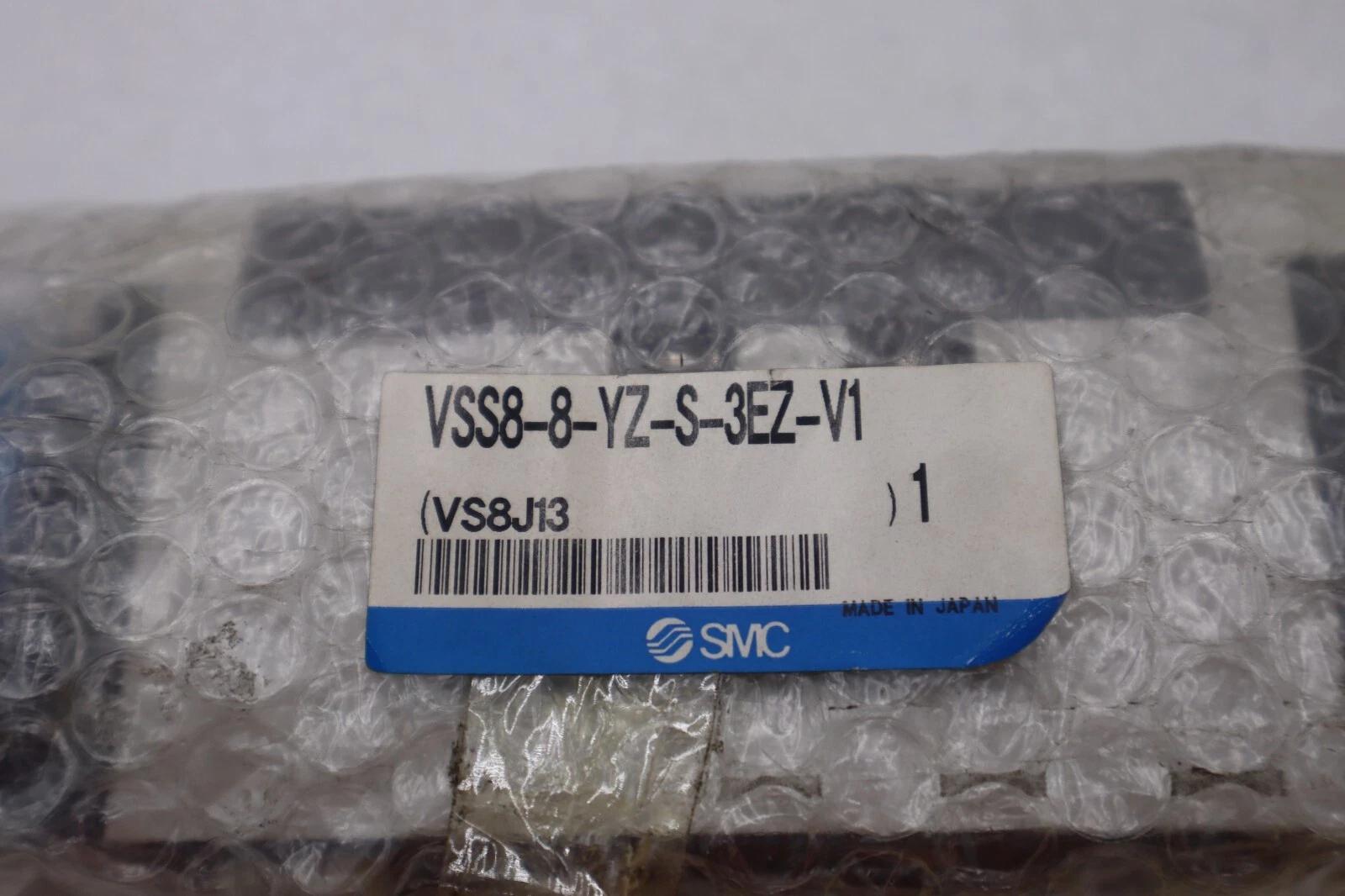 Smc #vss8-8-yz-s-3ez-v1 solenoid valve brand new stock k-1835