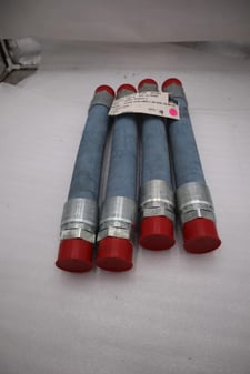 Lot of 4 megtec 6175460 p/n 293973 hose-syn rbr 1.50 dia 18.00 lg stock 1284-a