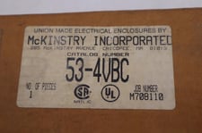 McKinstry Caterpillar No. 53-4VBC Enclosure #K-3055
