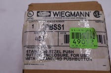 WIEGMANN PBSS1 Pushbutton Enclosure Stainless Steel NEW IN BOX STOCK 1246-A