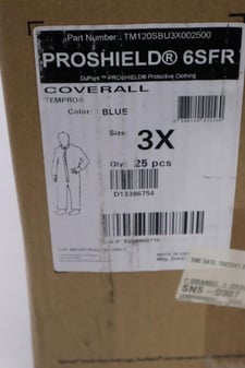 Proshield tm120sbu2x002500 case of 25 coverall blu 2x open wr/ank fr tempro h298