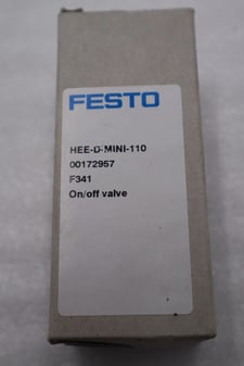 NEW Festo HEE-D-MINI-110 On/Off Valve STOCK L-344-C