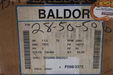 New Baldor 1 1/2HP 230/460V HZ 60 230/460 VOLTS PH 3 STOCK 4519