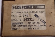 Kop-Flex 1 5/8 PL Gear CPLG SLEEVE ASSY #149916 STOCK B-1089