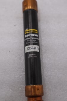 LOT OF 3 - BUSSMANN KTS-R-25 25 Amp 600V LIMITRON FAST ACTING FUSE STOCK H603A