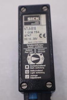 Sick ntl6-b18 fiber contrast sensor pnp/npn no analog output stock 5260