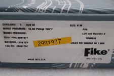 New fike 6" hov bt 2991977 15.00psig @ 280&deg; f stock 5538