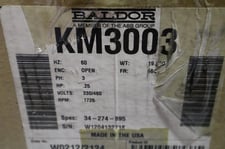 New open box baldor km3003 34-274-895 230/460v 1.3/.65a motor stock s-73