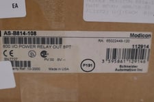 Modicon AS-B814-108 Power Relay Output Module Repaired Schneider Electric #G357