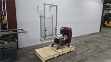 9.7" x 10" Wittmann, knife-mill auger granulator, 6.1 HP, 58" infeed height, 1/4" screen, 2011